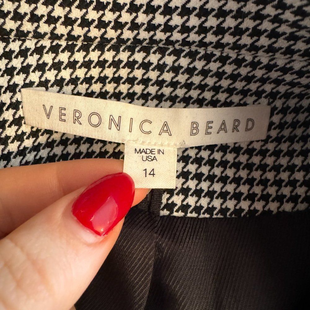 Veronica Beard Leon Dickey Black and White Houndstooth Blazer Jacket - Picture 8 of 14